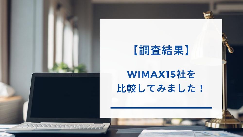 WiMAXの調査結果
